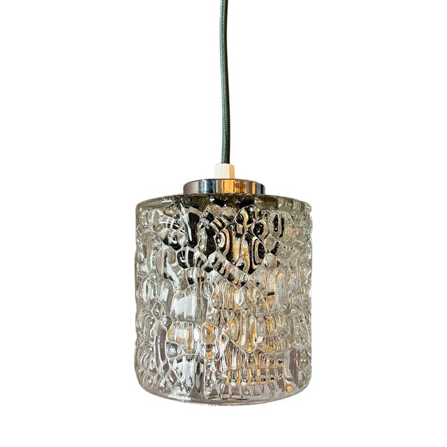 Hanging Lamp Glass from Denmark For Sale