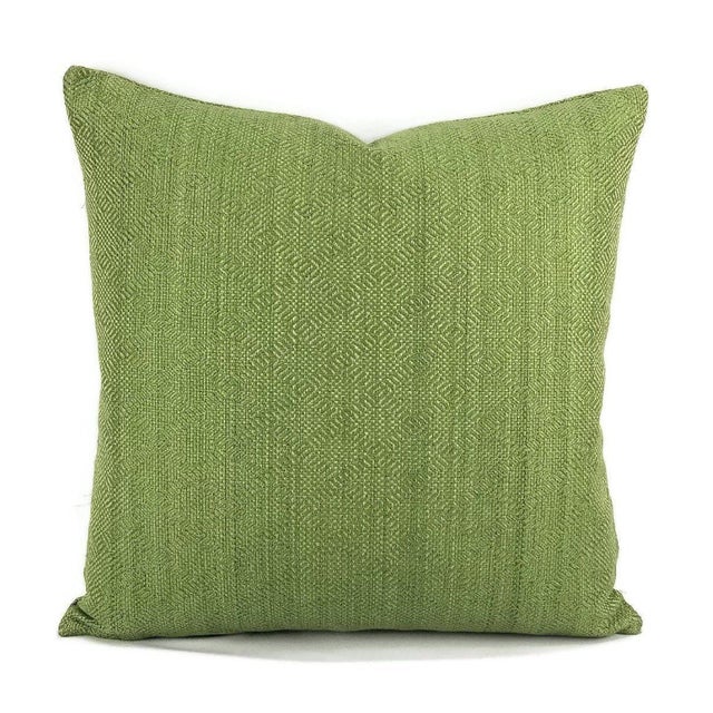 Textile F. Schumacher Villis Strie Emerald Pillow Cover For Sale - Image 7 of 7