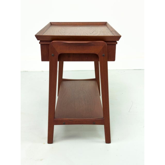 Danish Teak Side Table with Drawers, 1960s For Sale - Image 16 of 18