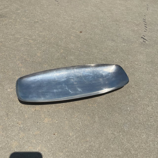 W&S Blackinton Silver Plate Tray supported by circular feet. WS Blackinton Mid Century Fine Silver Plate Tray. Shipped...