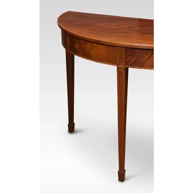 Mahogany D-End Dining Table For Sale - Image 6 of 7