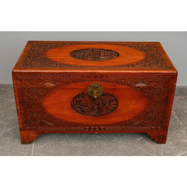 Asian Camphor Chest in Mahogany, Late 20th Century For Sale - Image 14 of 18