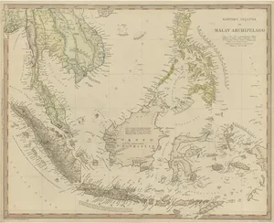 Antique Map of the Dutch East Indies, 1840