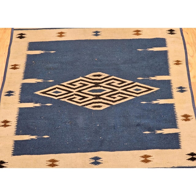 Early 20th Century Saltillo Serape Kilim Rug For Sale - Image 4 of 9