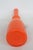 Orange Art Glass Vase Elongated Cylindrical Neck Mid Century Modern Style 4923b For Sale - Image 9 of 12