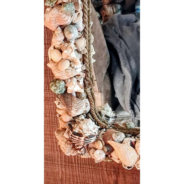 Custom Artisan Seashell Mirror - Handcrafted Ca Coastal Statement Piece For Sale - Image 11 of 11