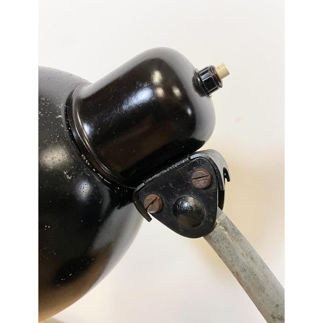 1950s Black Industrial Table Lamp, 1950s For Sale - Image 5 of 17