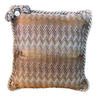 Pierre d'Argent Maison Missoni Metallica in Copper Accent Pillow For Sale