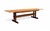Farmhouse Reclaimed Wood Farmhouse Trestle Harvest Dining Table 108 W For Sale - Image 3 of 9