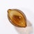 Mid-Century Hand-Blown Murano Amber Bullicante Glass Dish W/ 24kt Gold Flecks For Sale - Image 4 of 14