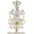 Gold Ornate Murano Glass Chandelier with Refined Gold Trimming by Simoeng For Sale - Image 8 of 9