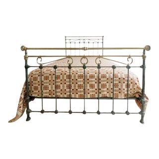 Brass and Iron Full Size Bed For Sale