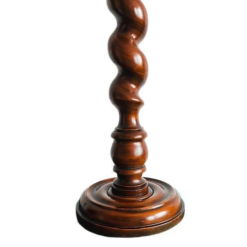 1960s Vintage French Turned Plant Column in Solid Wood, 1960s For Sale - Image 5 of 7