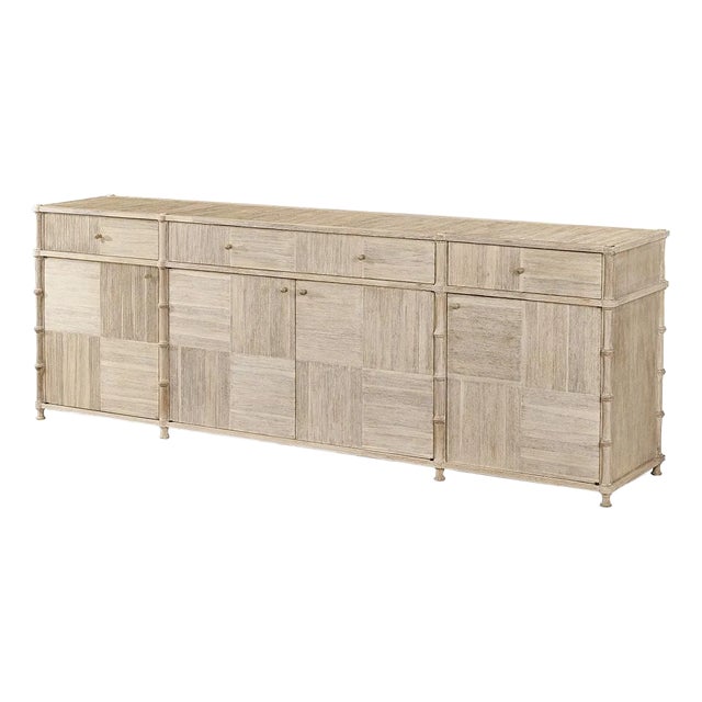 Rustic Washed Buffet Sideboard For Sale