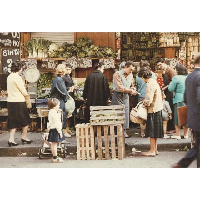 Paris Market Shoppers from the Paris In Colour Series 1956-61 By Peter Cornelius Giant Oversize 60 x 40 inches / 152 x 101...