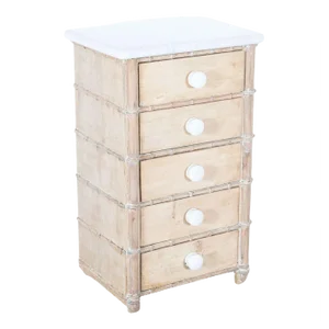 19th Century French Faux Bamboo Apprentice Chest of Drawers