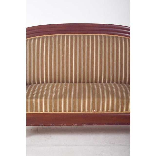 French Upholstered 3-Seater Canape For Sale - Image 11 of 12