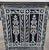 Moroccan Hand Painted Storage Cabinet - Solid Wood / Black and White Zouak For Sale - Image 4 of 6