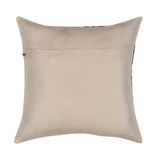 Safari Pasargad Home Safari Chevron L. Brown Cowhide Pillow For Sale - Image 3 of 5