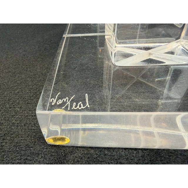 Mid-Century Modern Vintage Van Teal Tic Tac Toe, Lucite For Sale - Image 3 of 6