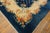 1930s Blue Navy Roses 4 Star Antique Chinese Art Deco Carpet 9' X 11'4" Knotted Wool Rug For Sale - Image 11 of 14