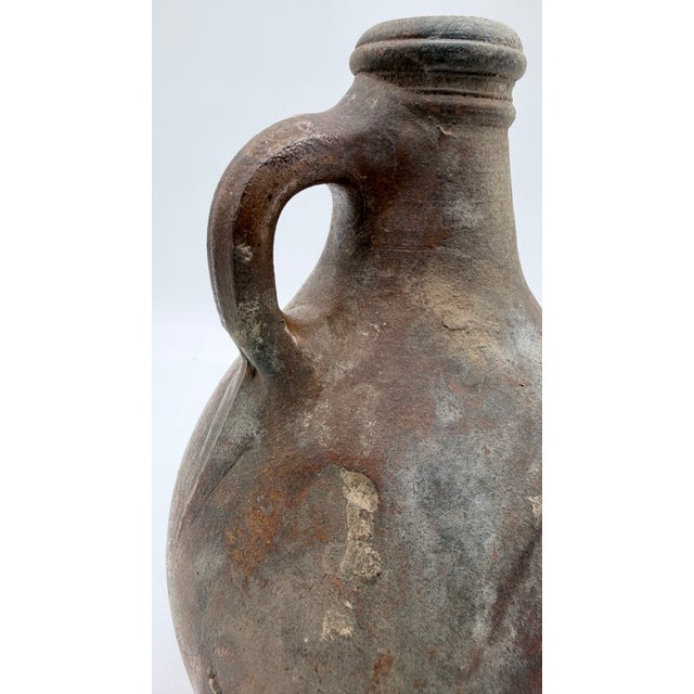 17th-Century German Bartmann (Bellarmine) Stoneware Jug — Excavated at the World Trade Center Site, New York City For Sale - Image 6 of 16