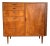 Danish Mid 20th Century Modern Teak Tambour Door Highboy Dresser by Falster For Sale