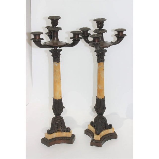 Candlsticks Antique Charles X - A Pair For Sale - Image 12 of 15