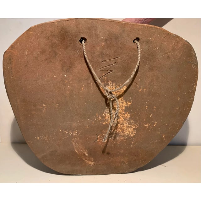 Vintage Terra Cotta Planter of a Lady by Scargo Pottery For Sale - Image 9 of 10