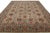 Persian Hand-Knotted Vintage Tabriz Persian Rug in Green and Beige-Brown Floral Pattern For Sale - Image 3 of 7