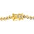 Early 21st Century 10K Yellow Gold Plated .925 Sterling Silver 1/2 Cttw 2-Prong Set Diamond S Link Tennis Bracelet (I-J Color, I3 Clarity)- 7.25" For Sale - Image 5 of 7