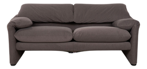 Maralunga 2-Seater Sofa in Grey Fabric from Cassina