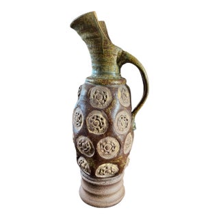 Mid-Century Modern Carstens Tönnieshof Brown Ceramic Vase, 1960s For Sale