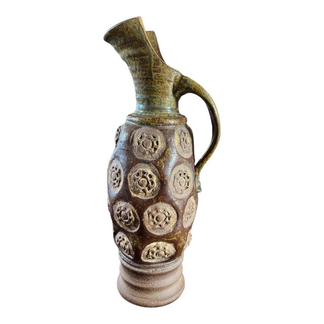 Mid-Century Modern Carstens Tönnieshof Brown Ceramic Vase, 1960s For Sale
