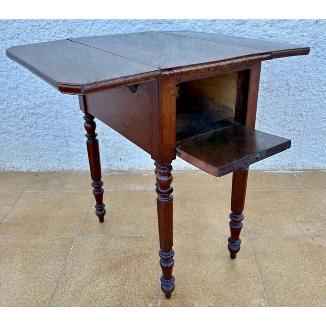 Antique Pembroke Folding Table, 1890s For Sale - Image 11 of 12