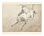 After Francesco Gonin, Galloping Arabian Horseman, Drawing in Pencil, 1833 For Sale
