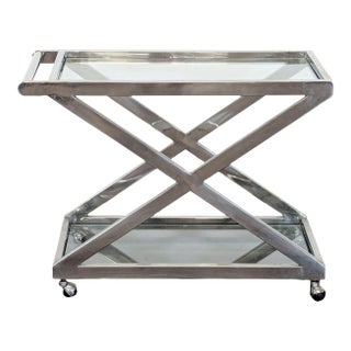 Restoration Hardware 1950s Milo Bar Cart For Sale