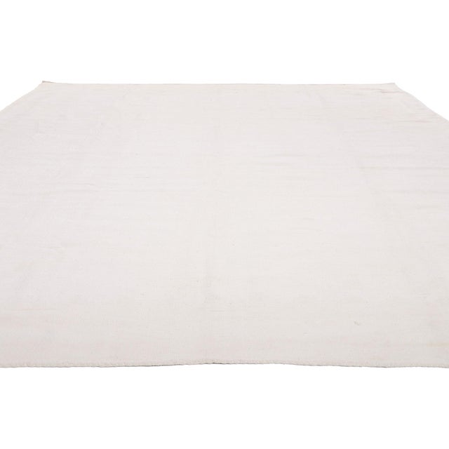 Mid-Century Modern Vintage Indian Dhurrie Rug, 08'03 X 11'06 For Sale - Image 3 of 10