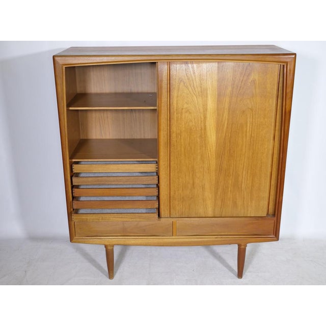 Mid-Century Modern Mid-Century Modern Teak Highboard by Axel Christensen for ACO Møbler, 1960s For Sale - Image 3 of 14