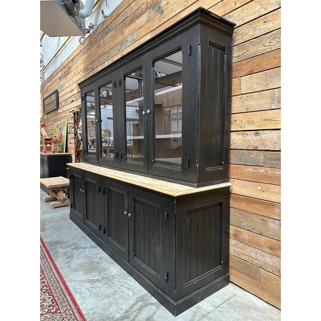 Wood Large Display Cabinet, Early 20th Century For Sale - Image 7 of 17