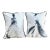 Black and White Watercolor Fashion Illustration Pillows With Velvet Backing - Set/2 For Sale