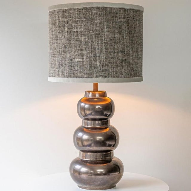 Tiered Spherical Chrome Table Lamp by R. Houben, 1970 For Sale - Image 10 of 13