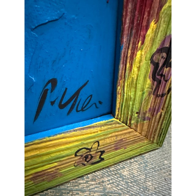 1970s Peter Keil Mixed Media Abstract Colorful Painting For Sale In Atlanta - Image 6 of 10