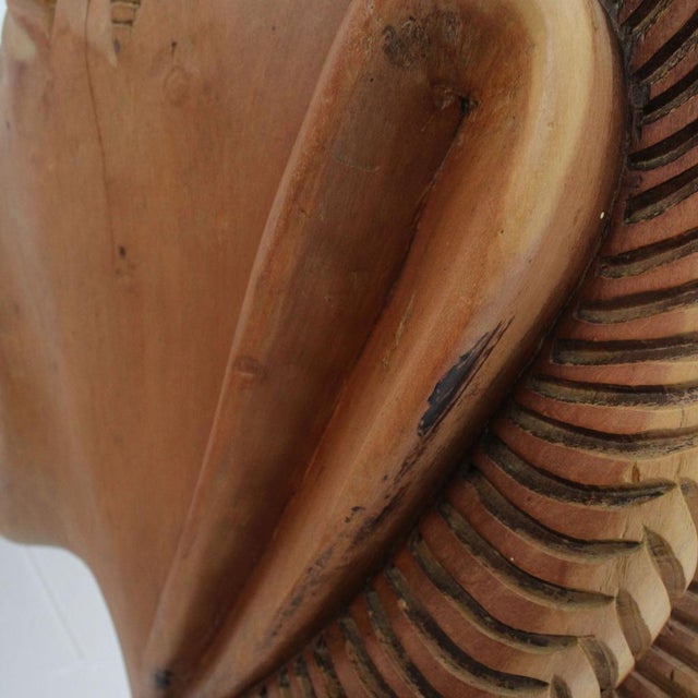 Brown Brazilian Artist, Primitivist Boat Sculpture, 1980, Carranca Wood For Sale - Image 8 of 12