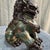Dark Green Pair of Large Chinese Cloisonné Enamel Buddhist Lion Statues For Sale - Image 8 of 9