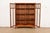 Early 20th Century Limbert Style Mission Oak Arts & Crafts Glass Front Double Bookcase Cabinet, Circa 1900 For Sale - Image 5 of 13