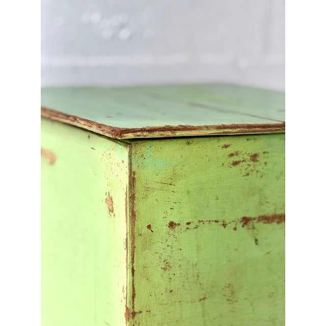 Industrial Green Storage Table, 1960s For Sale - Image 6 of 17