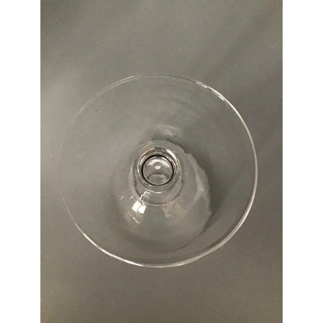 Metal Platinum Rim Stemmed Water Glasses West Germany 1940s - Set of 4 For Sale - Image 7 of 12