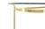 Italian Modern Solid Brass Base Demi Lune Shape Glass Top Console Sofa Table For Sale - Image 11 of 12