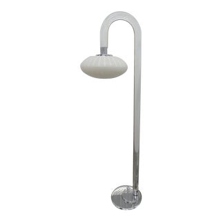 1970s Chrome, Glass and Lucite Lamp For Sale